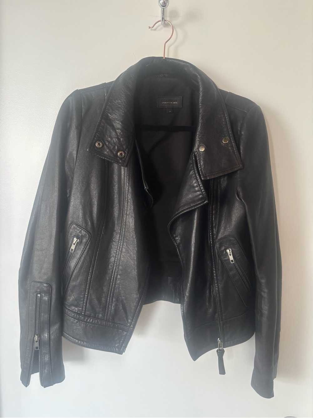 Mackage for Aritzia Black Leather Moto Jacket - Women